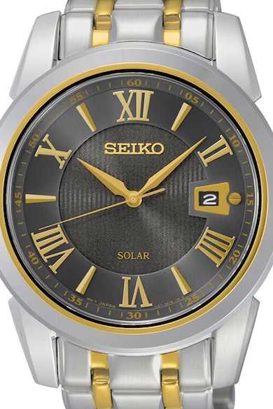 Seiko Часовник със слънчева батерия и верижка Мъже