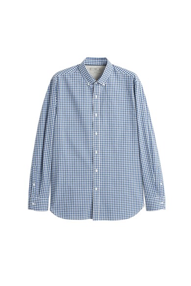 Mango Camasa slim fit cu model gingham Vichy Barbati