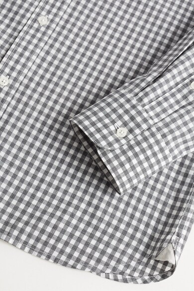 Mango Camasa slim fit cu model gingham Vichy Barbati