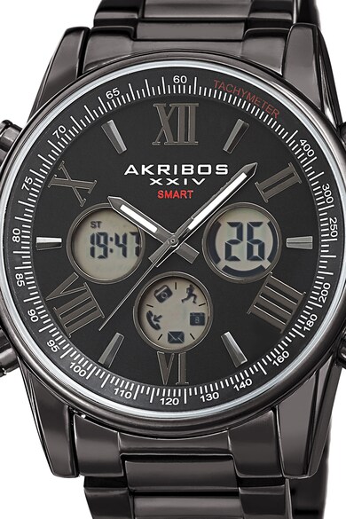 AKRIBOS XXIV Смарт часовник с верижка от инокс Мъже