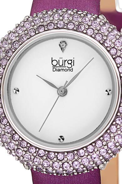 BURGI Ceas decorat cu cristale Swarovski® si 1 diamant Femei