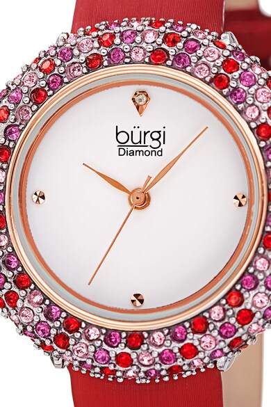 BURGI Ceas decorat cu cristale Swarovski® si 1 diamant Femei