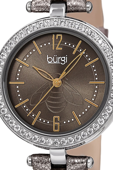 BURGI Ceas quartz analog decorat cu zirconia Femei