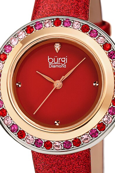 BURGI Ceas analog decorat cu cristale Swarovski® si diamante Femei