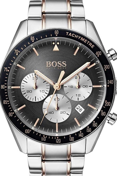 HUGO BOSS Chrono karóra fémszíjjal férfi