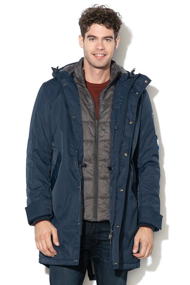 Jack & Jones Jack & Jones, Geaca parka impermeabila cu aspect 2in1 Ryan Barbati