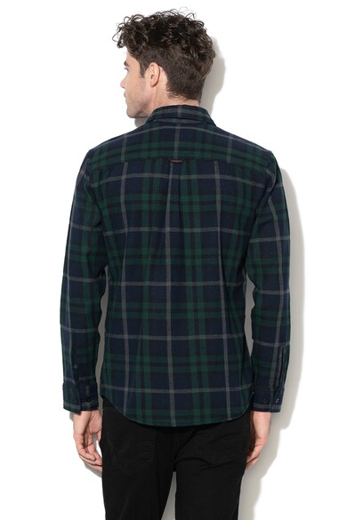 Jack & Jones Camasa comfort fit, din flanel, cu model in caroruri Spencer Barbati