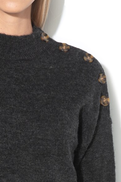 Vero Moda Пуловер Agoura с вълна и копчета на рамото Жени
