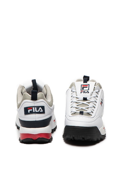 Fila Pantofi sport de piele ecologica si material textil, cu talpa cu striatii Barbati