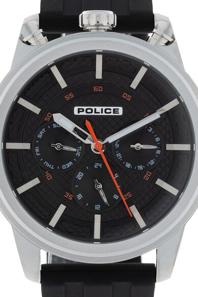 Police Ceas quartz analog, cu o curea de silicon Barbati