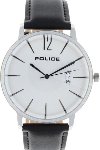 Police Овален часовник с кожена каишка Мъже