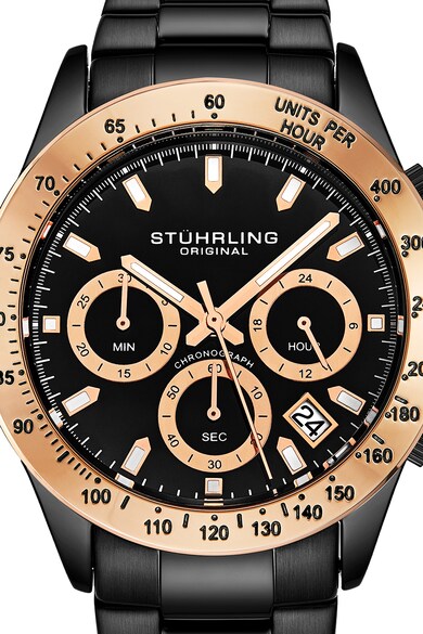 Stuhrling Часовник с хронограф и верижка от инокс Мъже