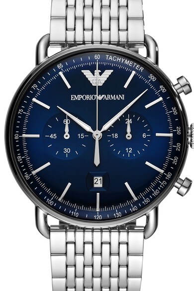 Emporio Armani Часовник от инокс с хронограф Мъже