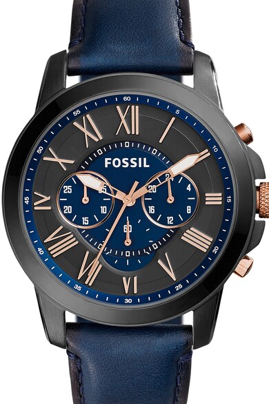 Fossil Grant chrono karóra bőrszíjjal férfi