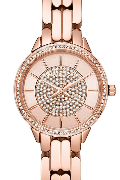 Michael Kors Ceas rotund analog decorat cu cristale Femei