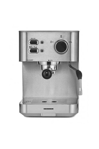 Heinner Espressor  , 20 bar, 1050 W, 1.5 L, filtru dublu din inox, plita calda, Inox Femei