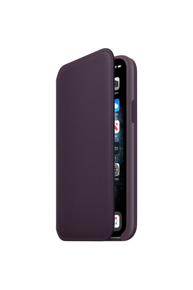 Apple Husa de protectie  pentru iPhone 11 Pro, Piele, Aubergine Femei