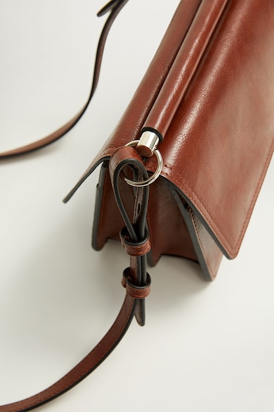 Mango Geanta crossbody de piele ecologica Retro Femei