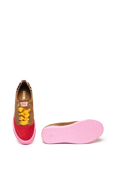 Scotch & Soda Sylvie flatform cipő nyersbőr betétekkel női