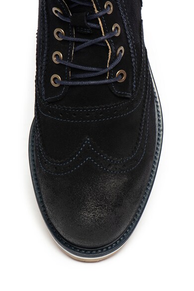 Scotch & Soda Ghete de piele intoarsa cu model brogue Borrel Barbati