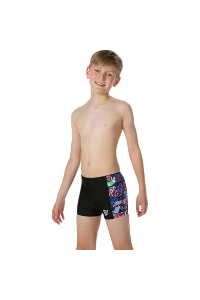 Speedo Boxeri  Marvel Allover, Negru/Albastru Fete