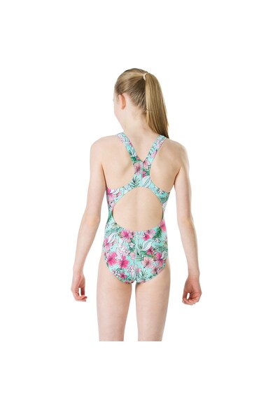 Speedo Costum inot  Disney Little Mermaid Allover, Verde/Roz Fete