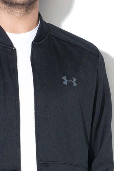 Under Armour Jacheta lejera cu detaliu logo, pentru fitness Warm Up Barbati