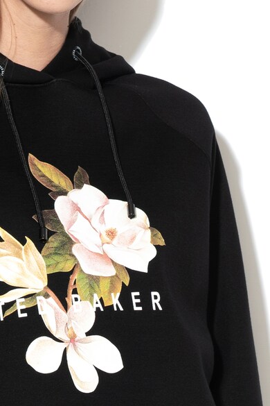 Ted Baker Leniai virágmintás kapucnis pulóver női