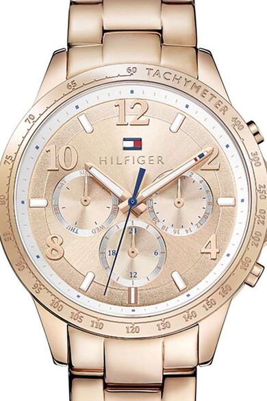 Tommy Hilfiger Ceas rotund cu bratara metalica Femei