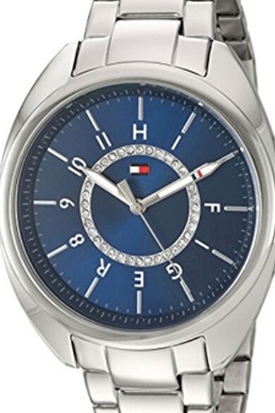 Tommy Hilfiger Ceas de otel inoxidabil, decorat cu cristale Femei