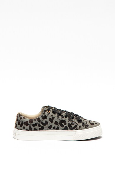 Ted Baker Pantofi sport din piele cu par scurt si animal print Lephie Femei