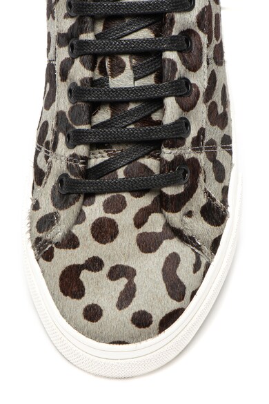 Ted Baker Pantofi sport din piele cu par scurt si animal print Lephie Femei