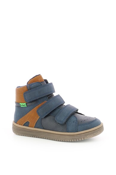 Kickers kids Pantofi sport mid-high de piele ecologica Fete