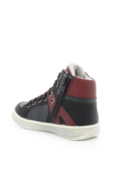 Kickers kids Pantofi sport mid-high de piele ecologica Fete