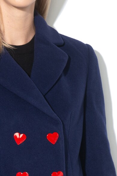 Love Moschino Gyapjútartalmú dupla gombsoros kabát női
