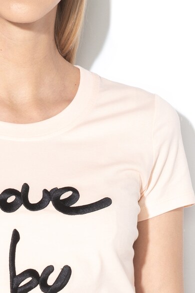 Love Moschino Тениска с лого и декоративни камъни Жени