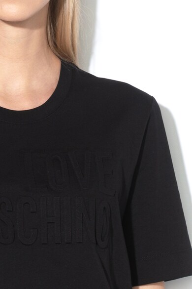 Love Moschino Tricou cu logo stantat Femei