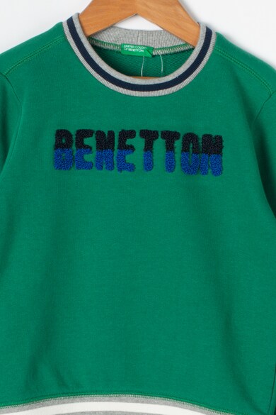 United Colors of Benetton Bluza sport cu aplicatie logo Baieti