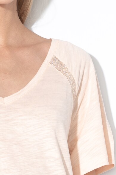 Sisley Modaltartalmú póló lurexbetétekkel női
