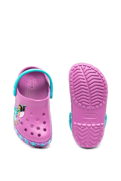 Crocs Sarokpántos klumpa mintás részletekkel Lány