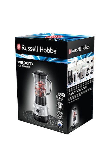 Russell Hobbs Blender  Velocity 25710-56, 750W, 1.5l, vas sticla, Negru/Inox Femei