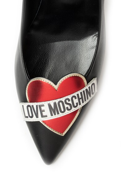 Love Moschino Hegyes orrú bőrcipő női
