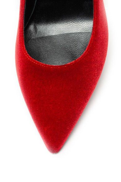 Love Moschino Кадифени обувки с ток стилето и лого Жени