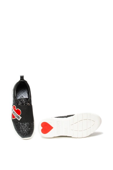 Love Moschino Csillámos bebújós sneaker női