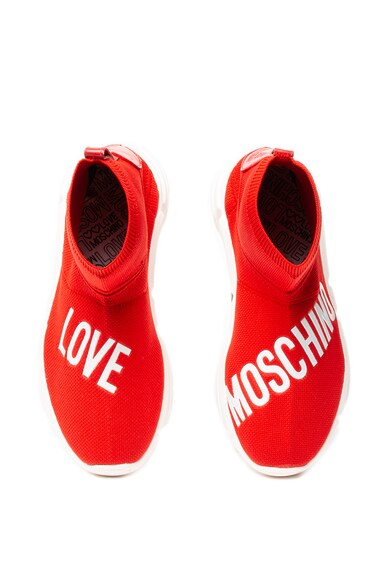 Love Moschino Pantofi sport slip-on tricotati Femei