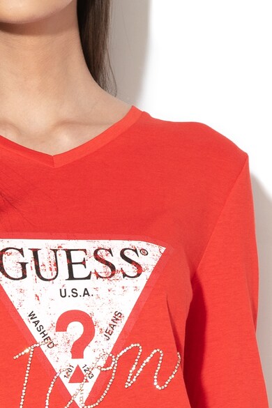 GUESS JEANS Блуза с декоративни камъни Жени