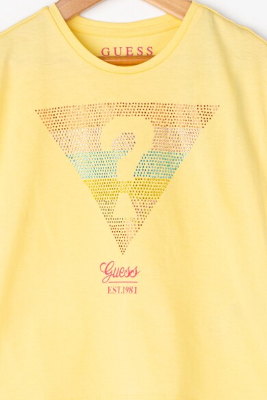 GUESS JEANS Тениска с декоративни камъни Момичета