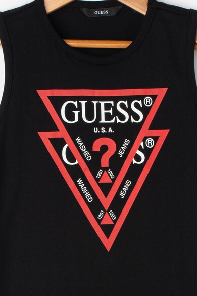 GUESS JEANS Rochie fara maneci cu imprimeu logo Fete