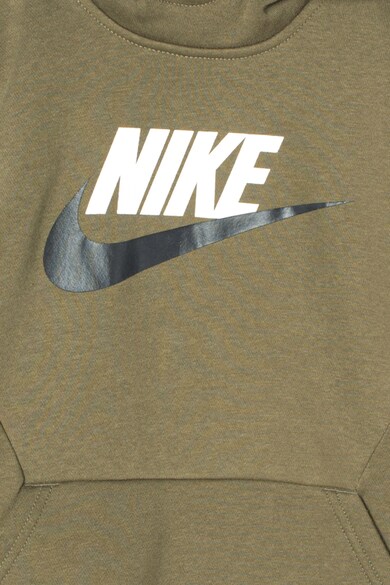 Nike Logómintás kapucnis pulóver polárbéléssel Lány