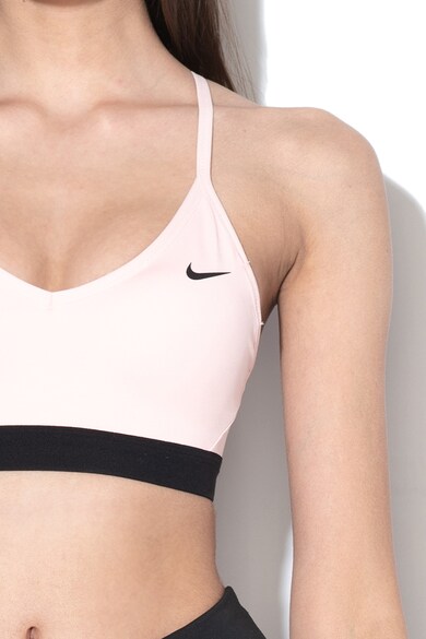 Nike Bustiera cu Dri-Fit si bretele unite pe partea din spate, pentru fitness Indy Femei